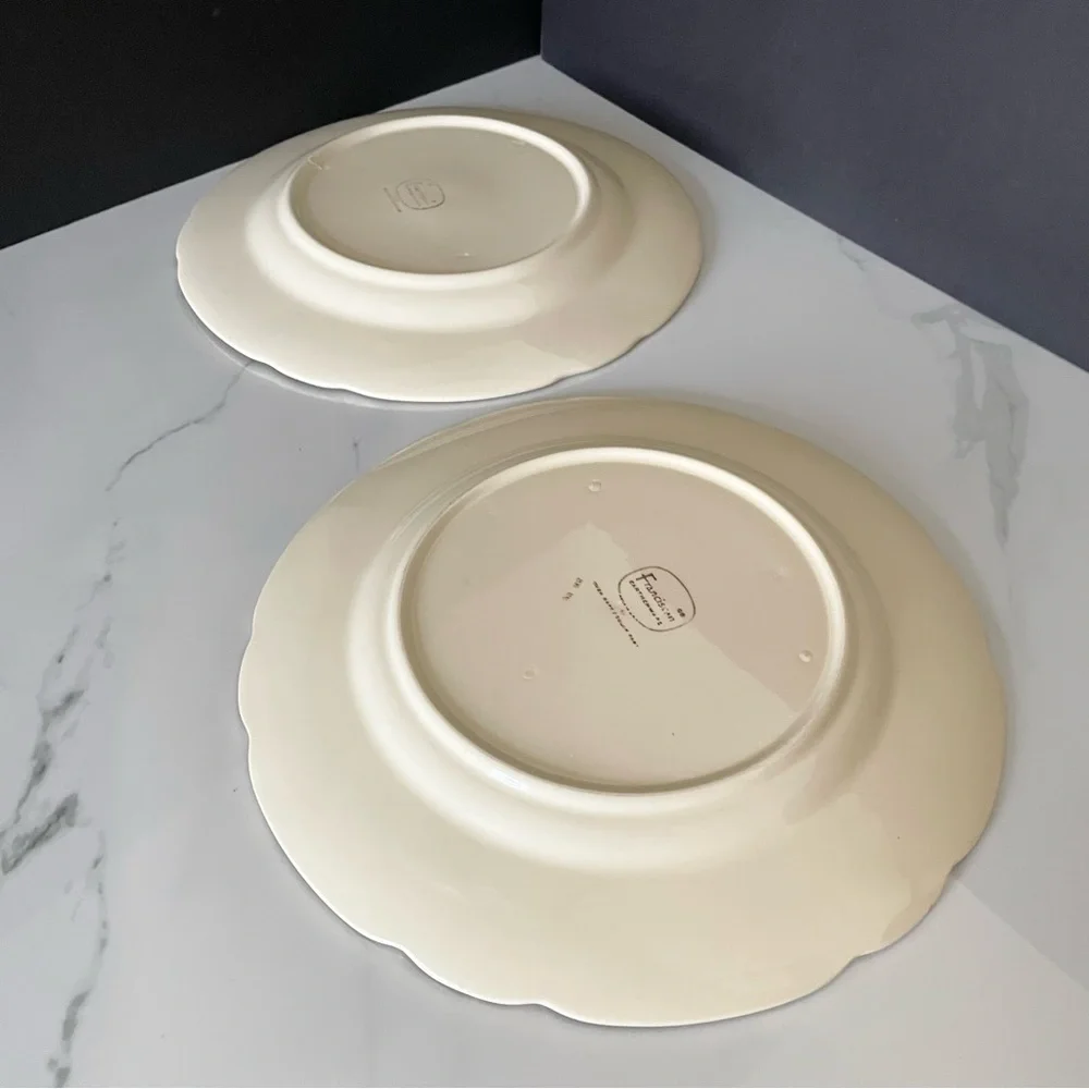 SET of 2 Vintage Desert Rose Dinner Plates by Franciscan